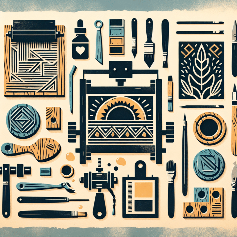 DIY Wall Art with Simple Linocut Techniques