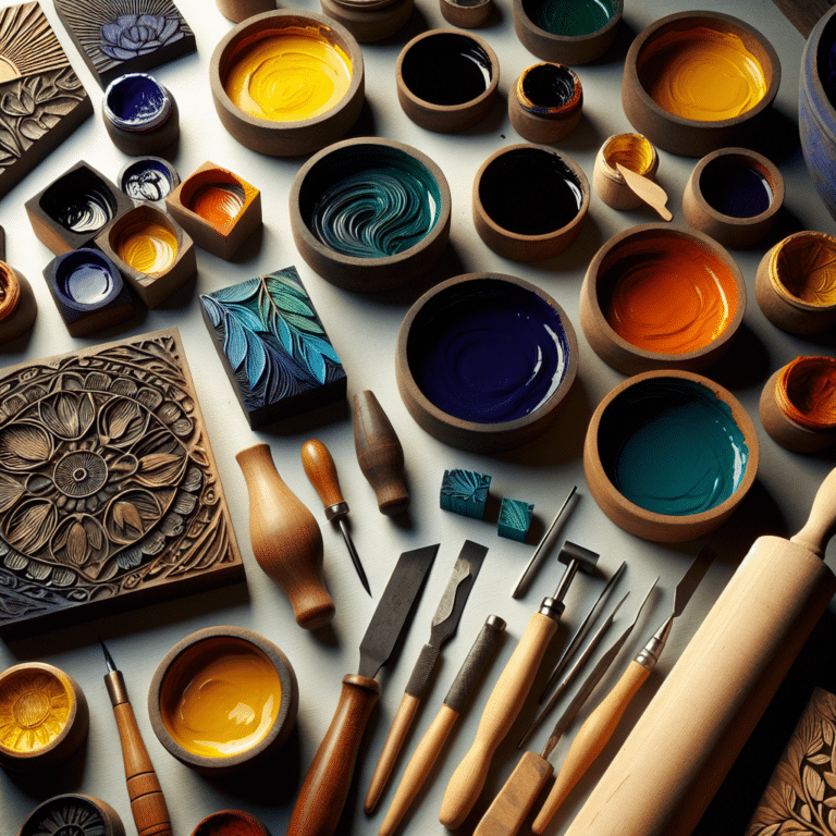 Experimenting with Different Inks in Linocut Printing