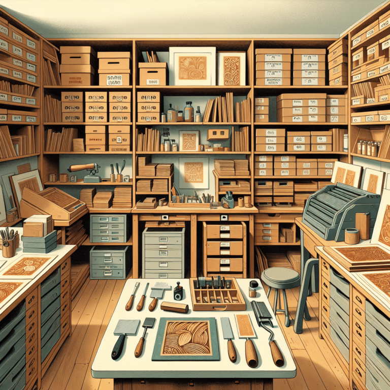 Storing Your Finished Linocut Prints: Safety Tips and Tricks