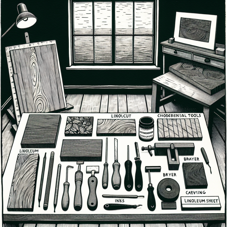 The Beginner’s Guide to Setting Up a Linocut Studio