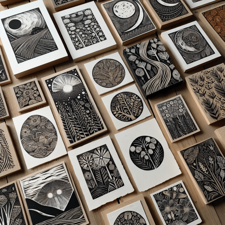 Creating a Linocut Print Portfolio for Practice