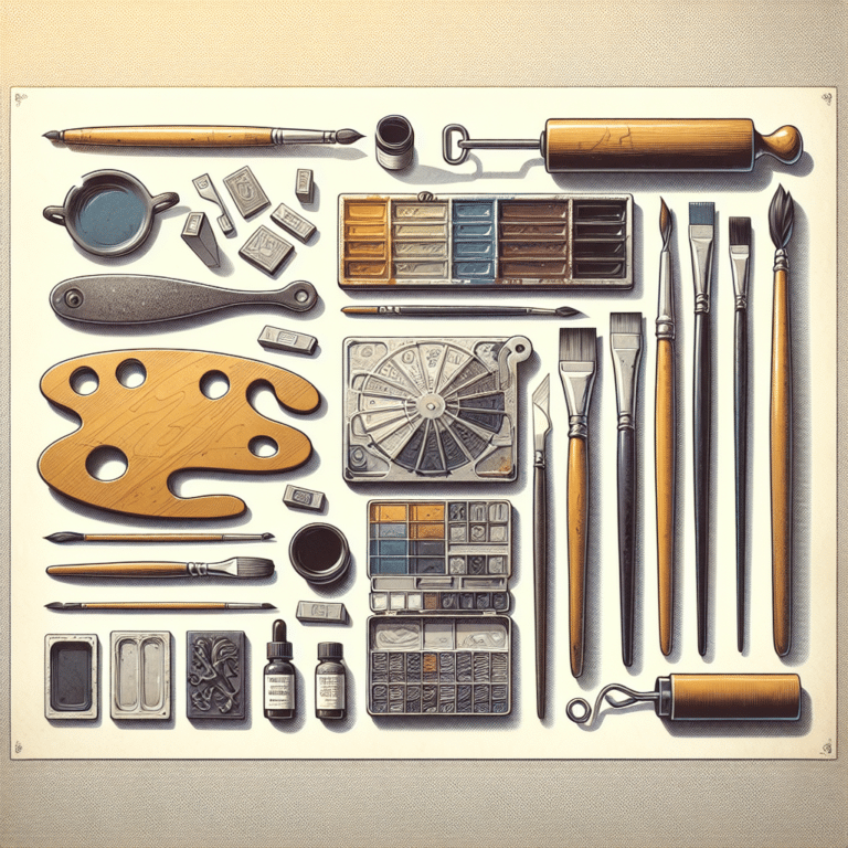 Tools for Mixing and Spreading Ink Evenly