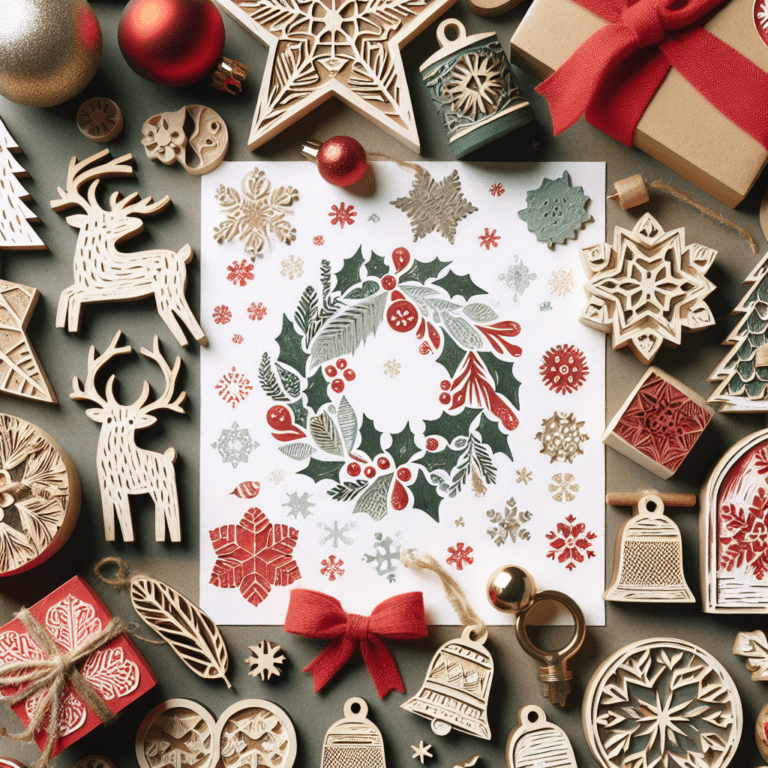 Christmas Craft: Linocut Holiday Decoration Projects