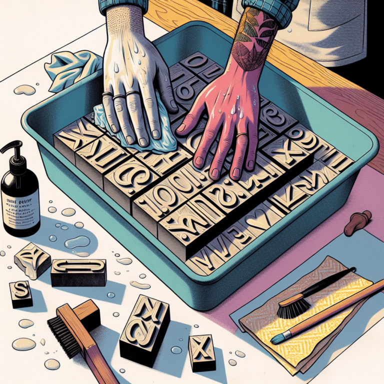Cleaning Your Linoleum Blocks After Printing: Essential Tips