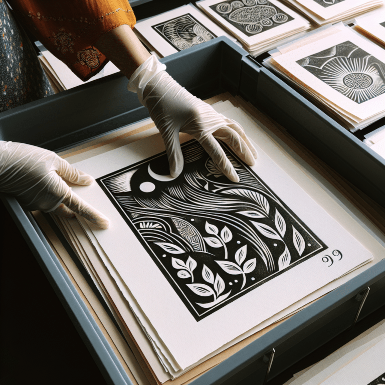 Preserving Your Finished Linocut Prints: Effective Storage Tips