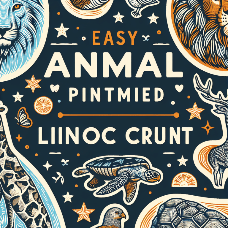 Easy Animal-themed Linocut Prints