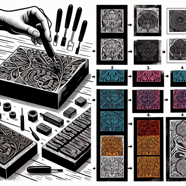 Creating Multiple Prints from a Single Linoleum Block