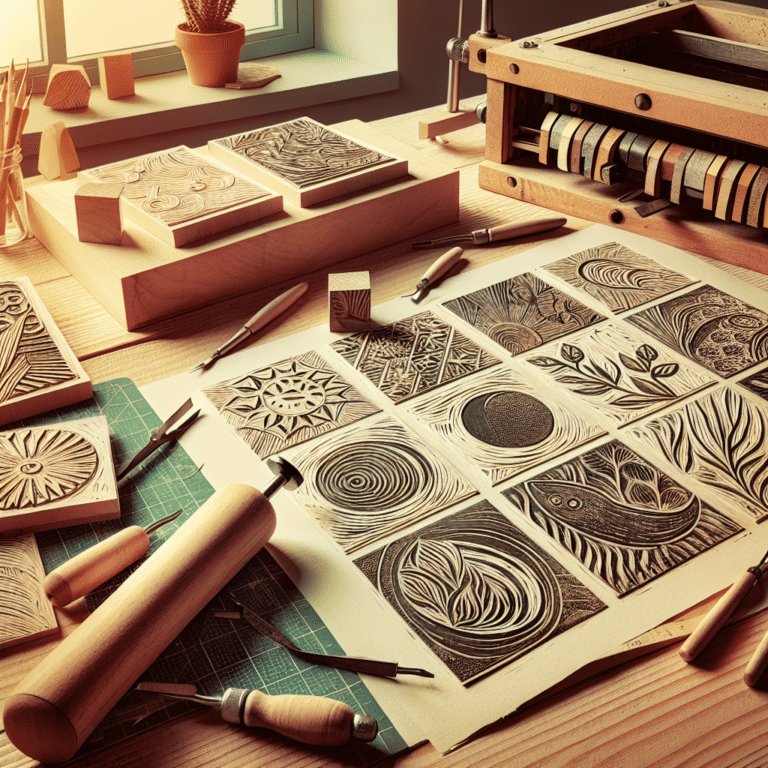  "Creating a Linocut Print Portfolio for Practice
