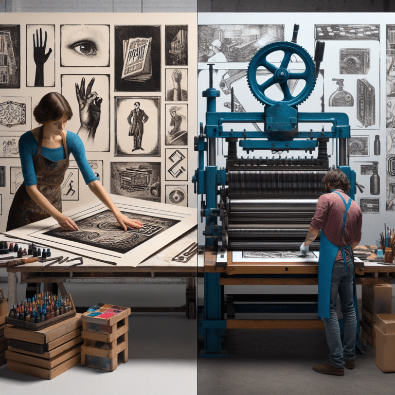 Hand-printing vs Press Printing: What Beginners Should Know