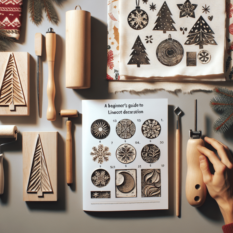 Beginner's guide to Linocut holiday decoration projects