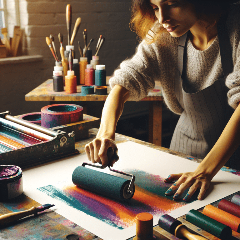 Using Brayers and Rollers for Even Ink Coverage