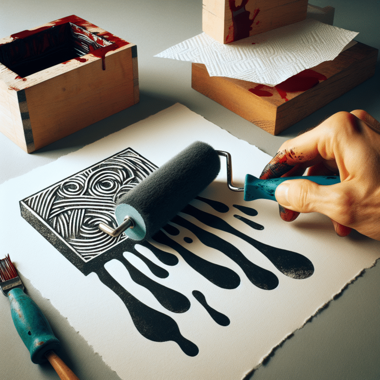 No More Blots: Tricks for Avoiding Ink Bleeding in Linocut Prints