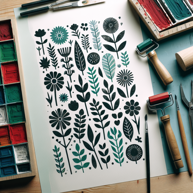 Nature-inspired Linocut Designs for Beginners