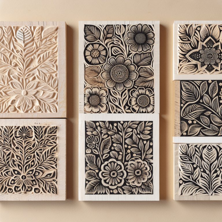 Step-by-step Floral Linocut Designs