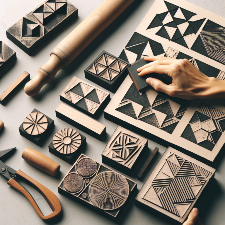 "Simple Geometric Print Projects Using Linocut