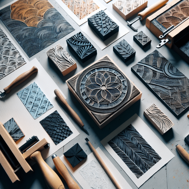 Exploring Textures and Patterns in Linocut Printing - A Creative Approach