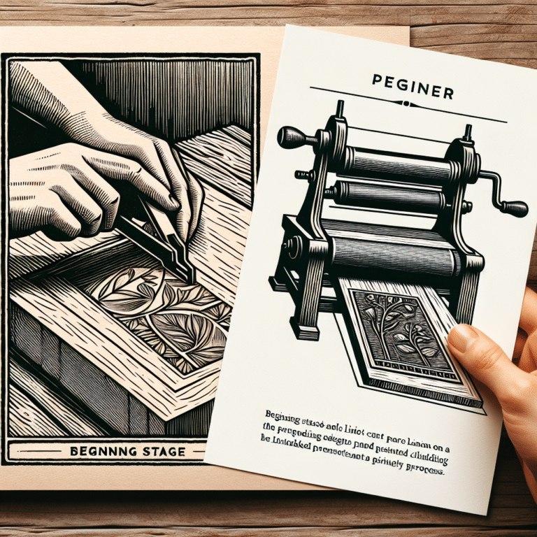 Hand vs Press: Which Printed Linocut Technique Suits Beginners