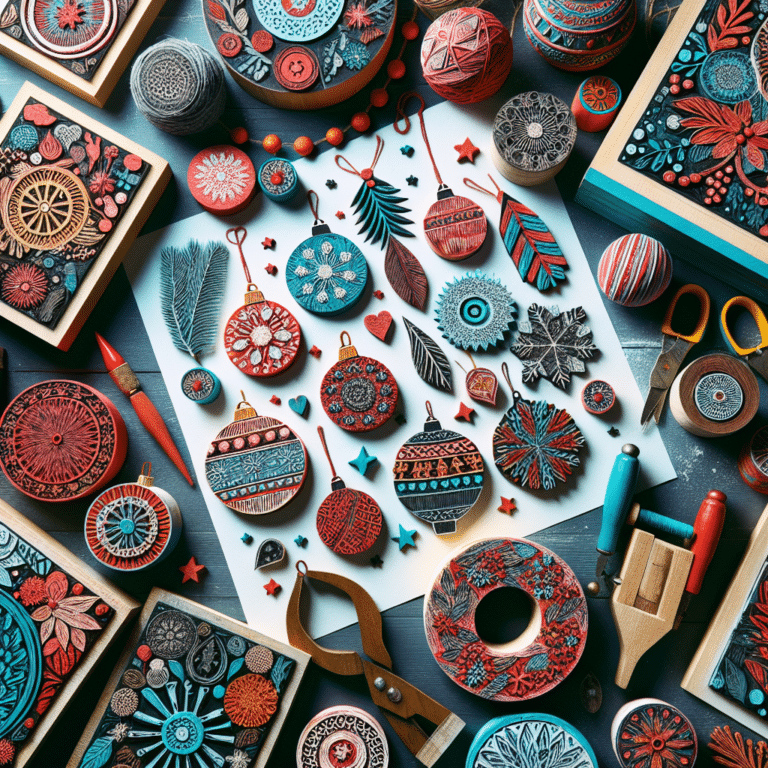 Linocut Holiday Decoration Projects