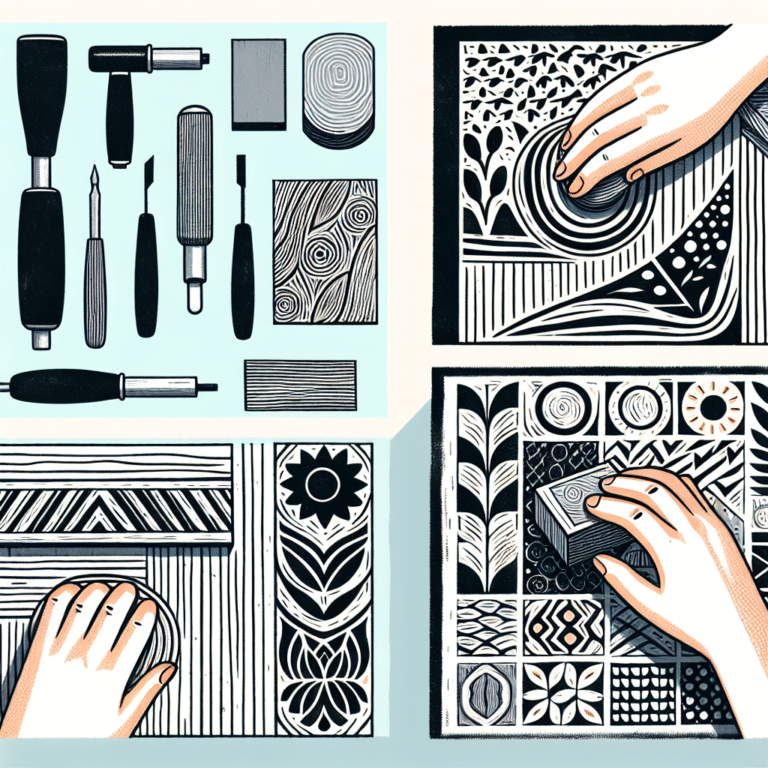 How to Make Fabric Prints with Linocut