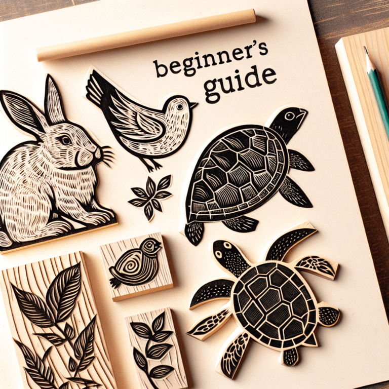 Easy Animal-Themed Linocut Prints for Beginners