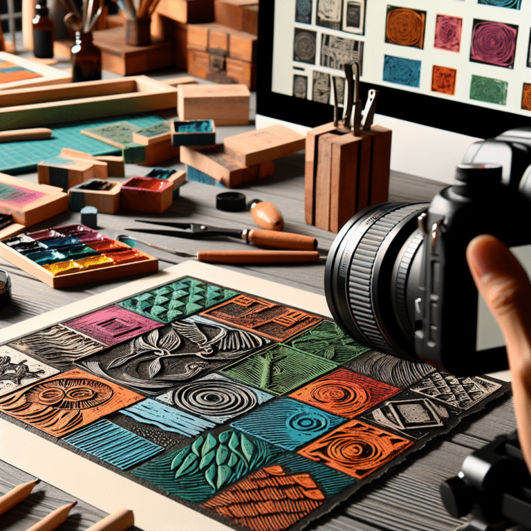 Showcase Your Art: Tips for Photographing and Sharing Linocut Prints Online