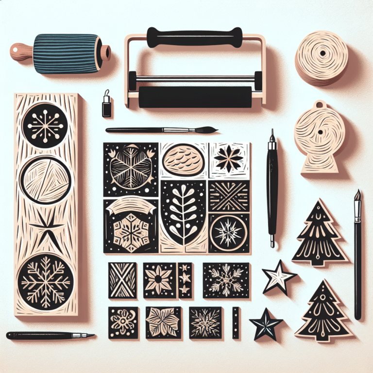 Beginner's guide to Linocut holiday decoration projects