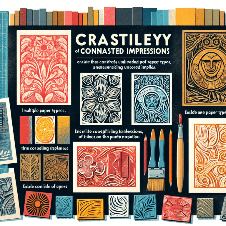 Contrasting Impressions: Advice for Using Different Paper Types in Linocut