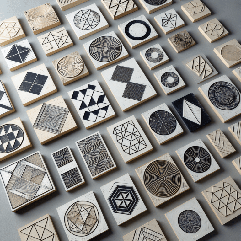 "Simple Geometric Print Projects Using Linocut