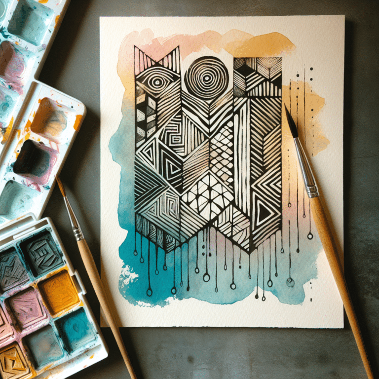 "Combining Linocut with Watercolor Techniques for Beginners