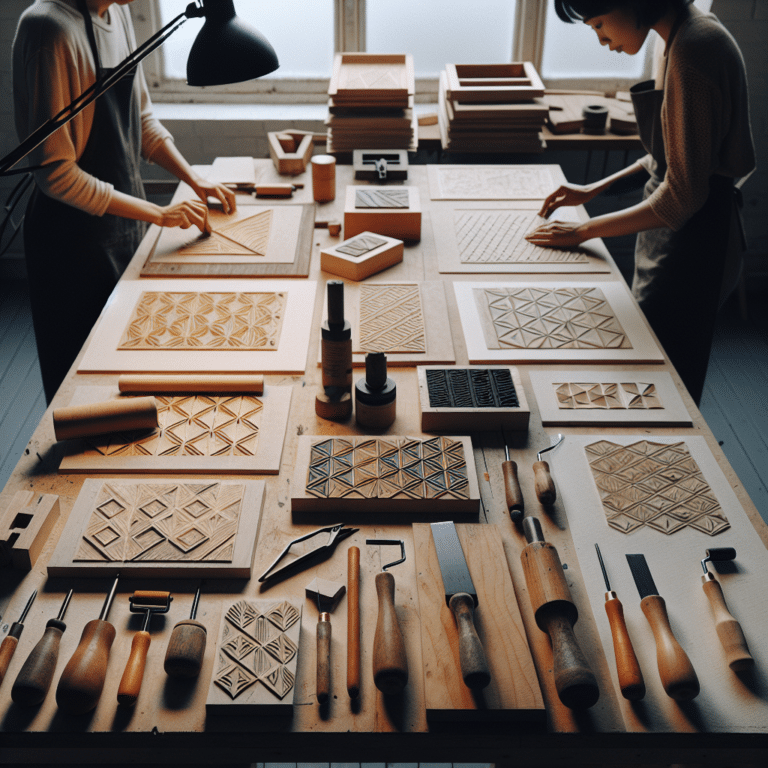 "Creating Simple Pattern Prints with Linocut