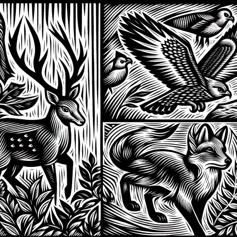 Easy Animal-themed Linocut Prints