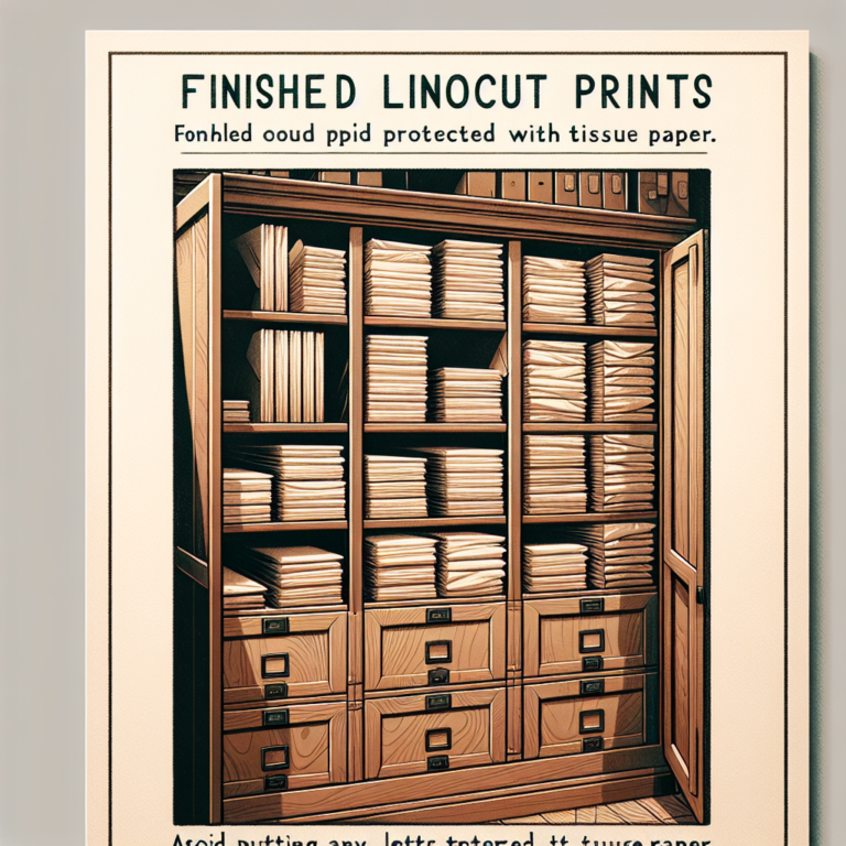 Storing Success: Best Ways to Maintain Finished Linocut Prints