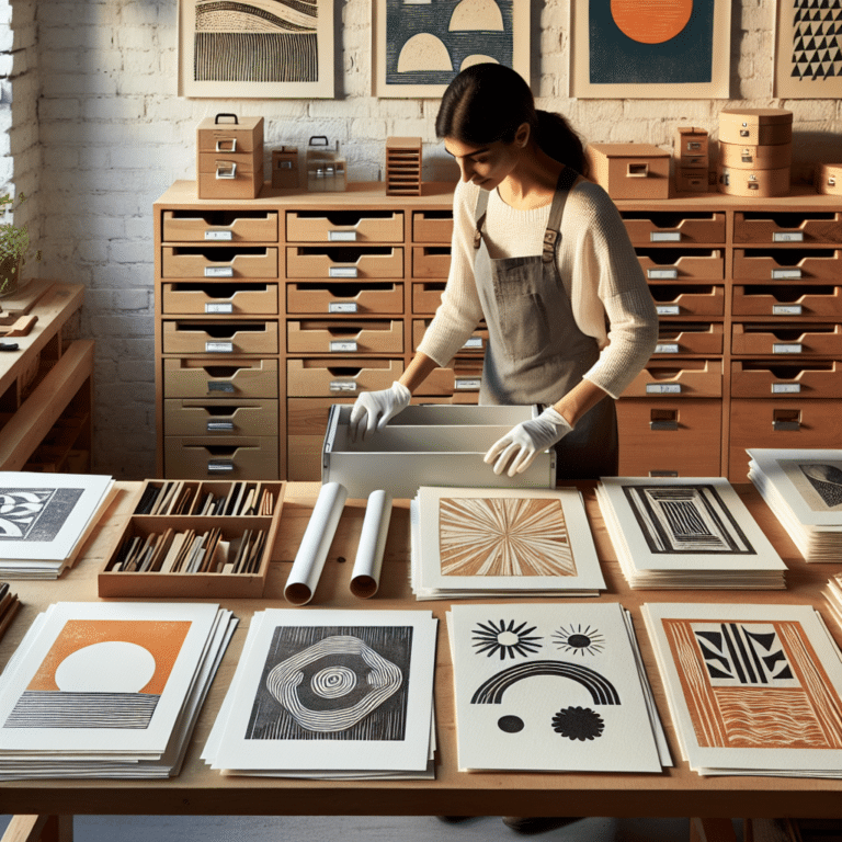 Best Ways to Store Finished Linocut Prints